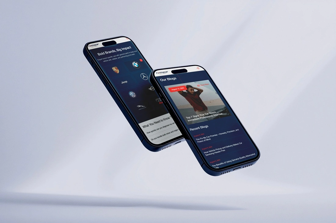 Fix My Car modern UI by Crantia Technologies