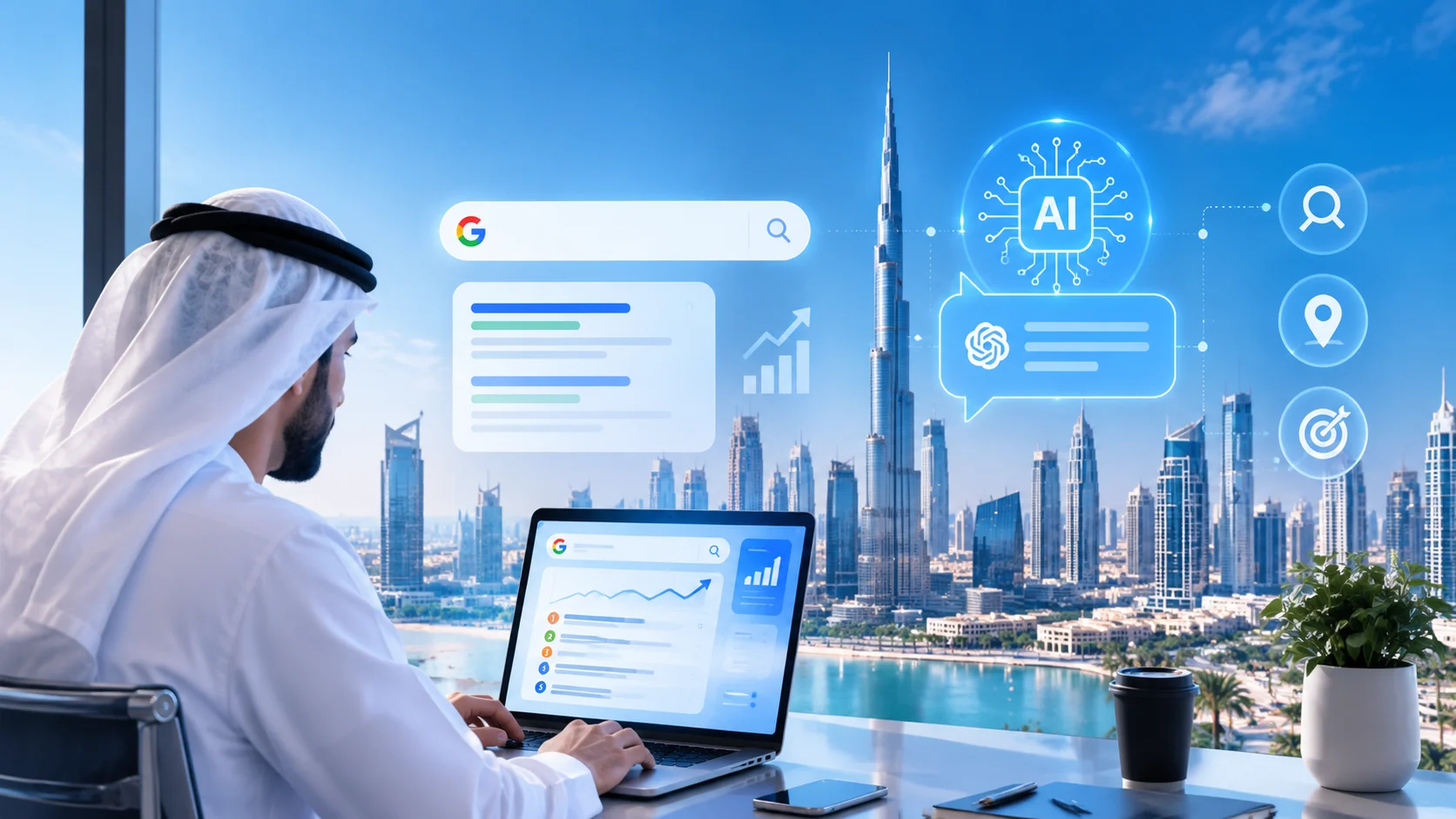 SEO firm in Dubai helping businesses improve Google rankings and AI search visibility